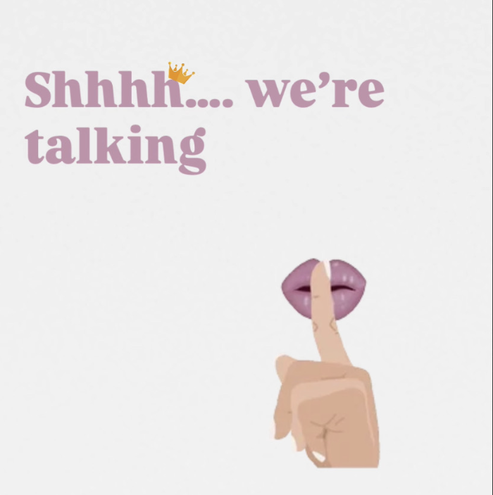 Shhhh.... we're talking