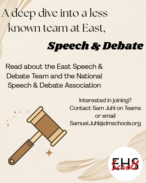 A deep dive into a less-known team at East: Speech & Debate